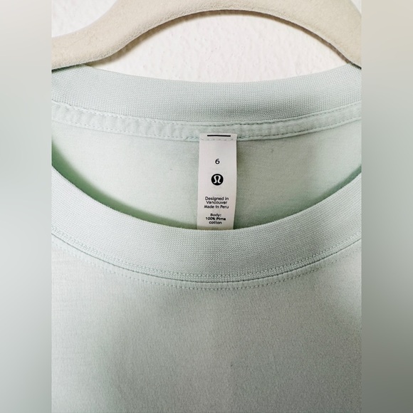Lululemon All Yours Cotton Tee / size 6 - Picture 3 of 5